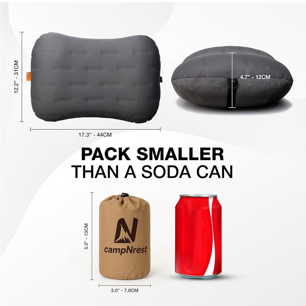 Inflatable camping pillow - Picture 2 of 8